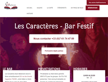 Tablet Screenshot of les-caracteres.com